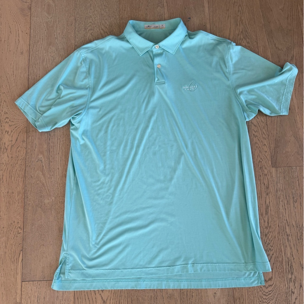 Peter Millar Featherweight Polo XL WHISPER ROCK LOGO